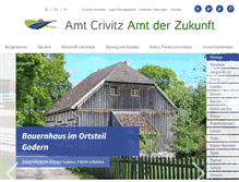 Tablet Screenshot of amt-crivitz.de